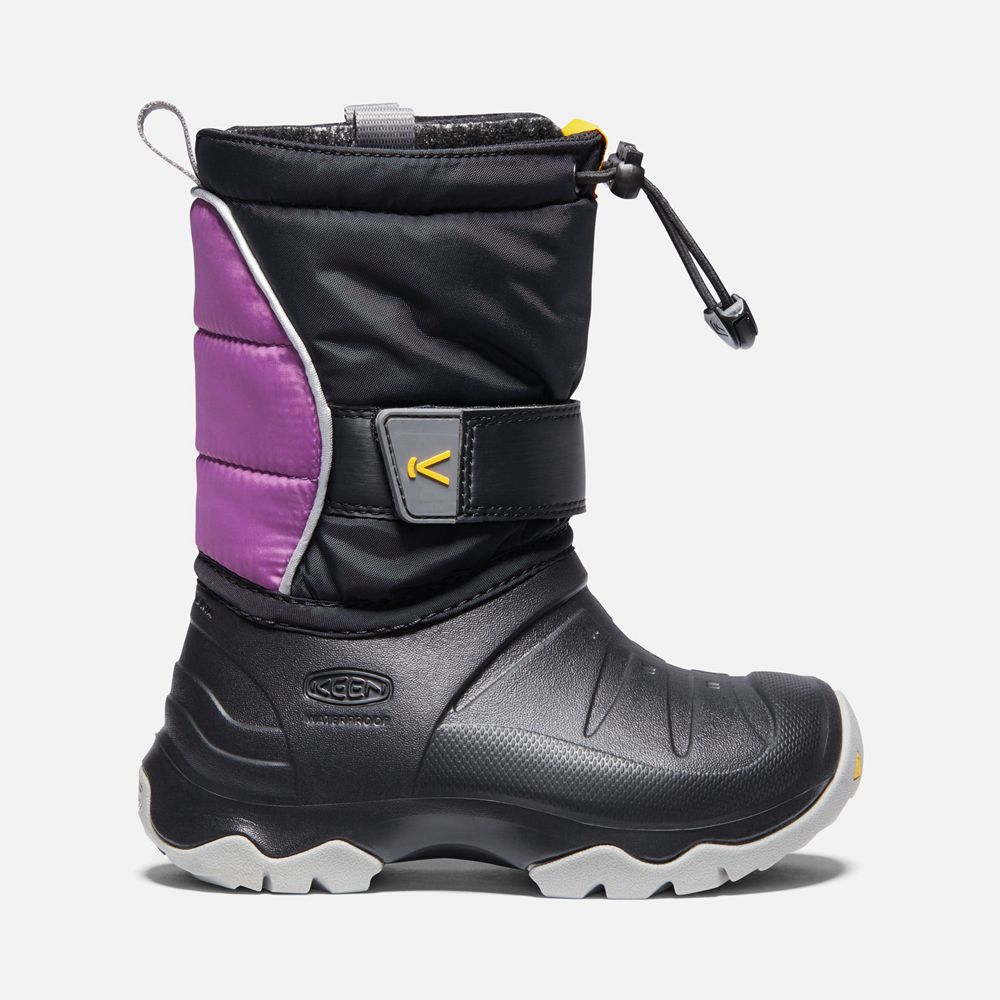 Botas de Montaña Keen Mexico Negros/Morados - Niños Lumi Ii Waterproof - QC0621583